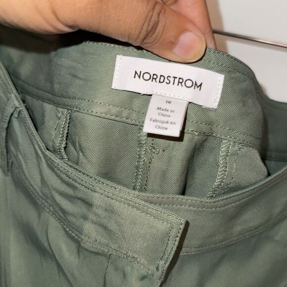 Nordstrom lightweight green cargo pants NWOT size 18 - Picture 4 of 7